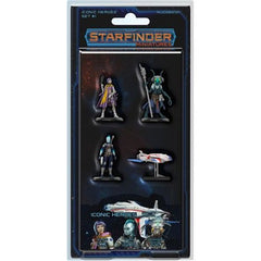 Starfinder Pre Painted Miniatures Iconic Heroes Set 1