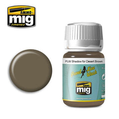 Ammo by MIG Panel Line Wash Shadow for Desert Brown 35ml