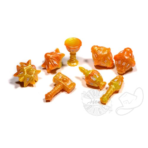 PolyHero Dice - Cleric 8 Dice Set Sunstorm