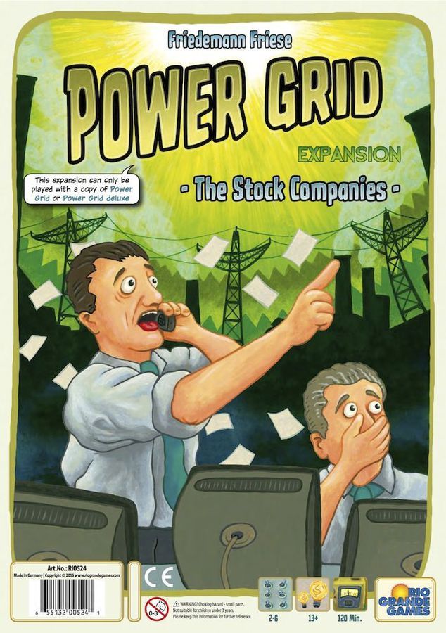 LC Power Grid The Stock Companies Board Game