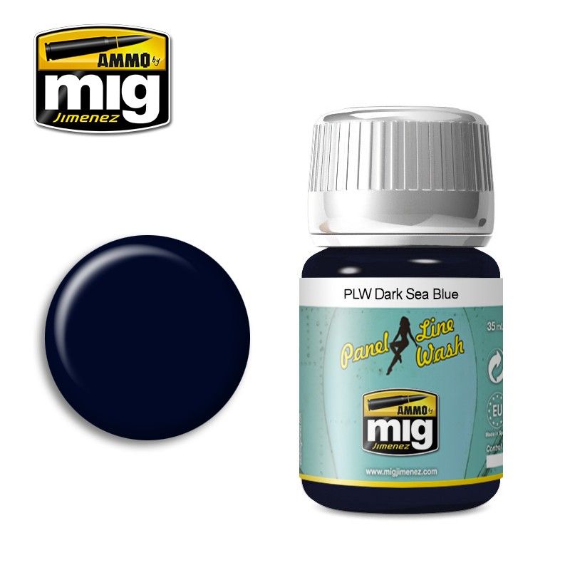 LC Ammo by MIG Panel Line Wash Dark Sea Blue 35ml