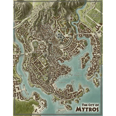 PREORDER Odyssey of the Dragonlords RPG - Double Sided Map of Thylea and Mytros