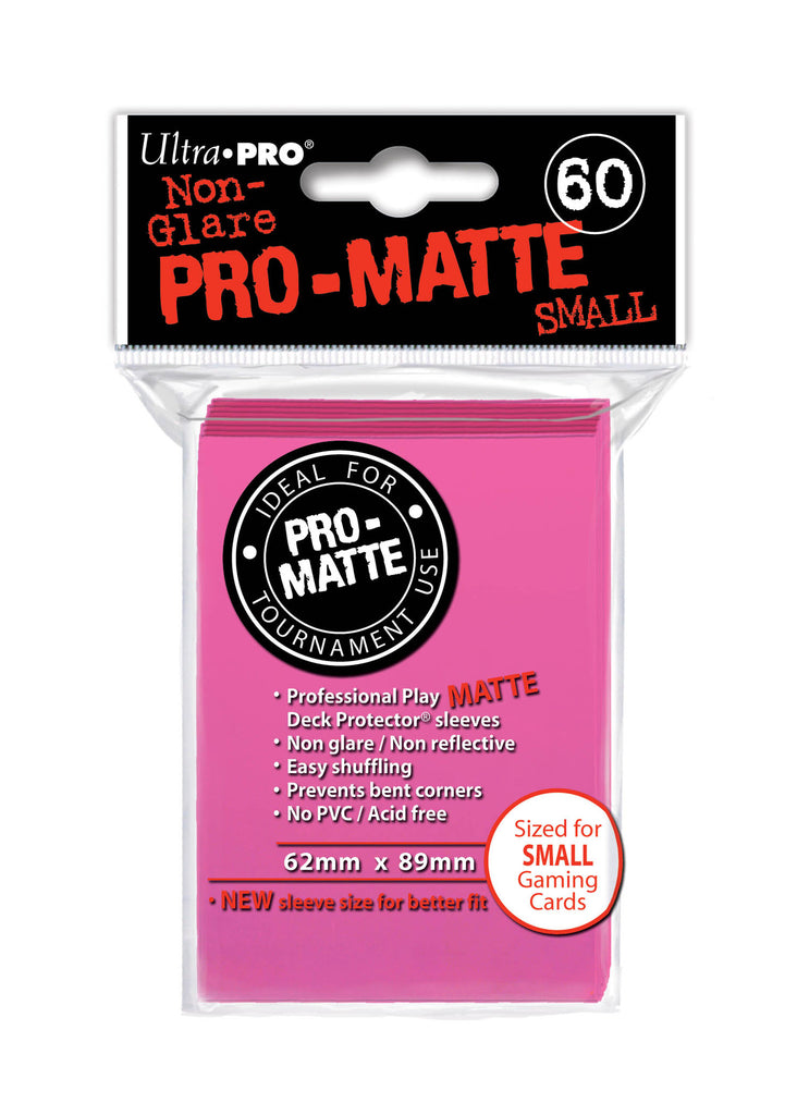 Ultra Pro Bright Pink Sleeves - Pro Matte - Small - 60 Pack