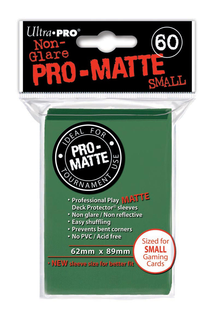 Ultra Pro Green Sleeves - Pro Matte - Small - 60 Pack