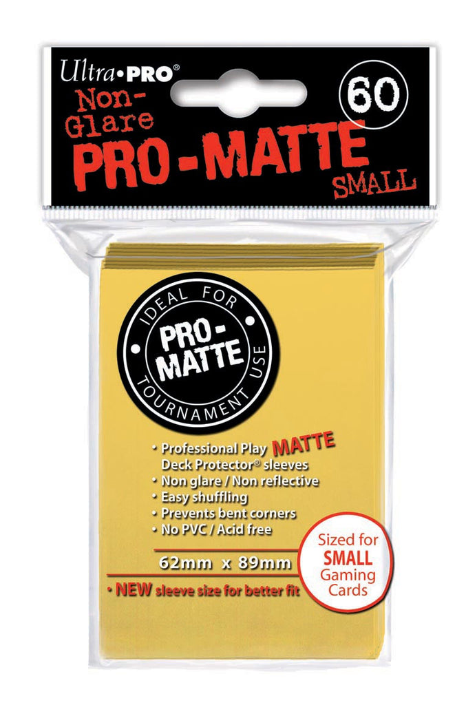 Ultra Pro Yellow Sleeves - Pro Matte - Small - 60 Pack