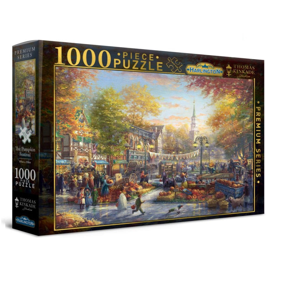 PREORDER Harlington Thomas Kinkade Puzzles - The Pumpkin Festival 1000pc