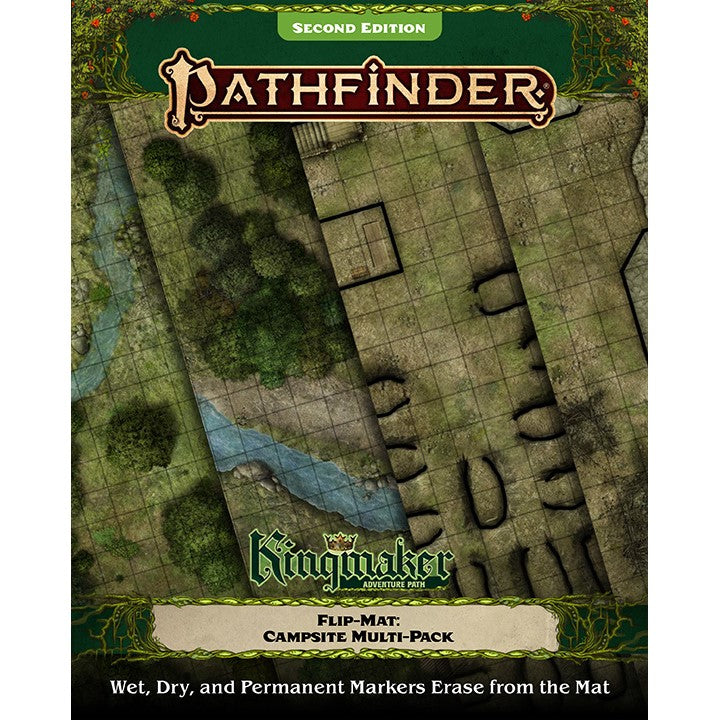 PREORDER Pathfinder Accessories Flip-Mat: Kingmaker Adventure Path Campsite Multi-Pack