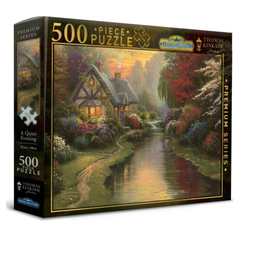 PREORDER Harlington Thomas Kinkade Puzzles - A Quiet Evening 500pc