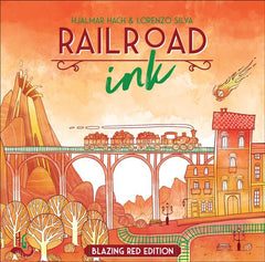 Railroad Ink Blazing Red Edition Board Game