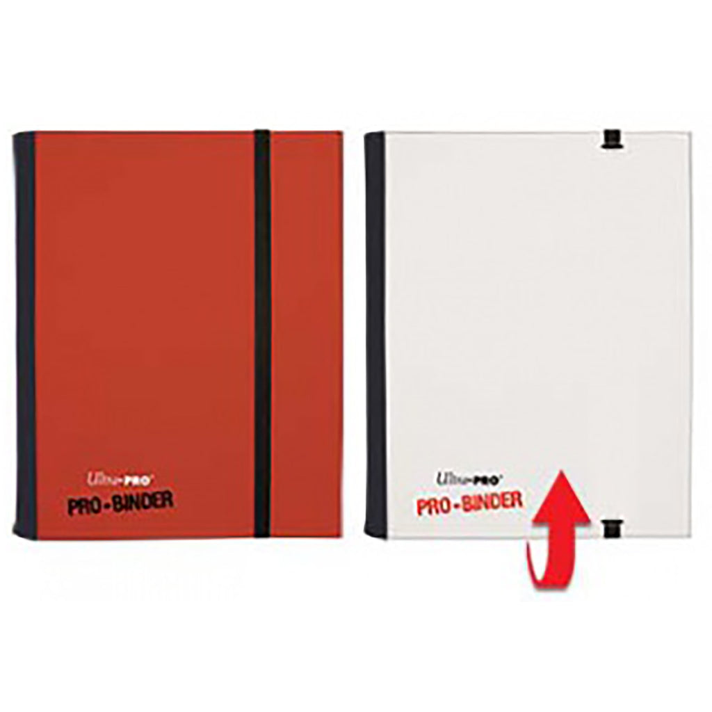Ultra Pro 4-Pocket Red & White Color Flip Binder