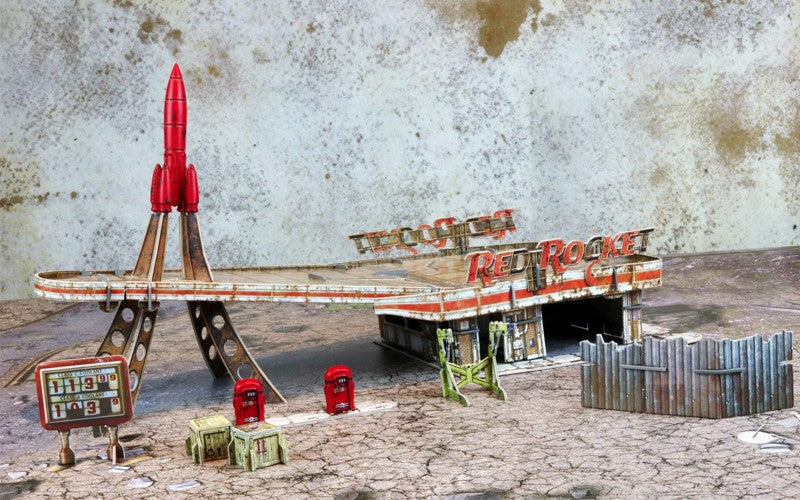 Fallout Wasteland Warfare Red Rocket Scenic Set