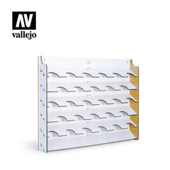 Vallejo Accessories - Wooden Wall Mounted Paint Display (28 slots)