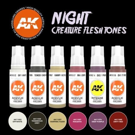 AK Interactive 3Gen Sets - Night Creatures Flesh Tones