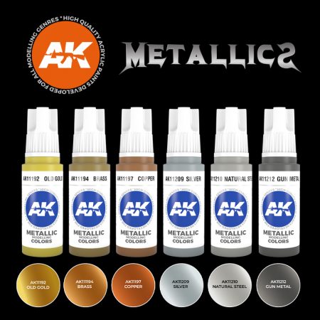 AK Interactive 3Gen Sets - Metallics