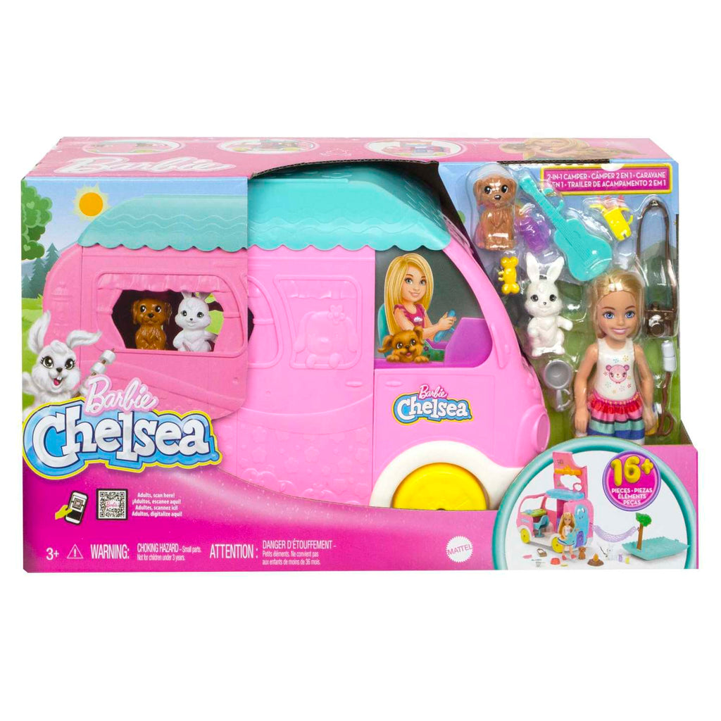 PREORDER Barbie - Family - Chelsea 2-In1 Camper