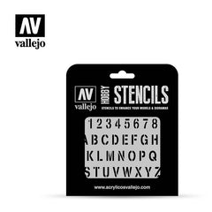 LC Vallejo Stencils - Lettering & Signs - Stamp Font