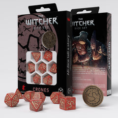Q Workshop - The Witcher Dice Set Crones - Brewess Dice Set 7 With Coin