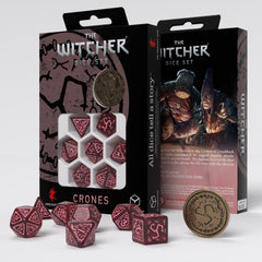 Q Workshop - The Witcher Dice Set Crones - Whispess Dice Set 7 With Coin