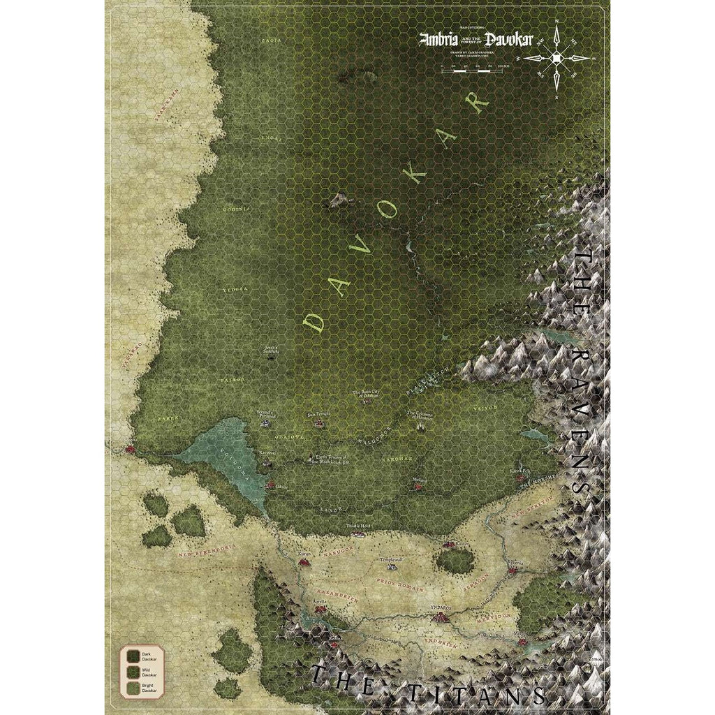 PREORDER Symbar and Davokar Hex Map