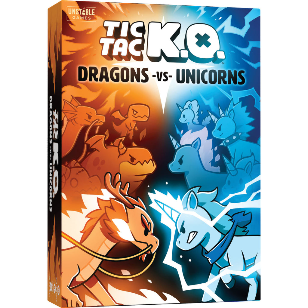 Tic Tac K.O Dragons Vs Unicorns Board Game