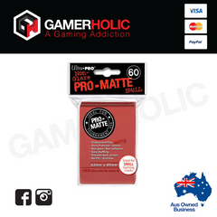 Ultra Pro 60ct Pro-Matte Small Deck Protectors - Red