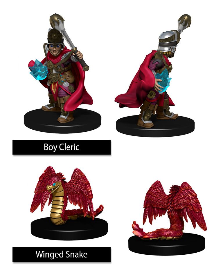 WizKids Boy Cleric & Winged Snake