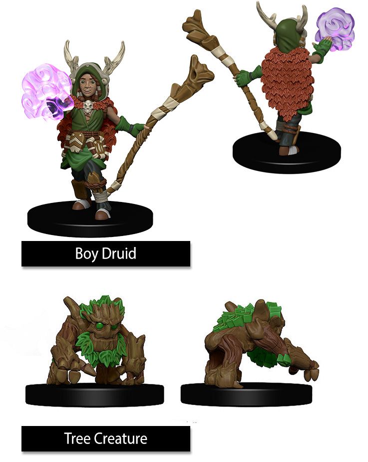 LC WizKids Boy Druid & Tree Creature