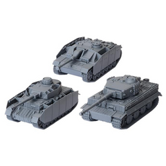 World of Tanks Miniatures Game German Tank Platoon (Panzer IV H Tiger I StuG III G)