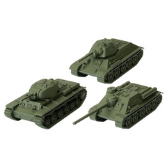 World of Tanks Miniatures Game U.S.S.R. Tank Platoon (T-34 KV-1s SU-100)