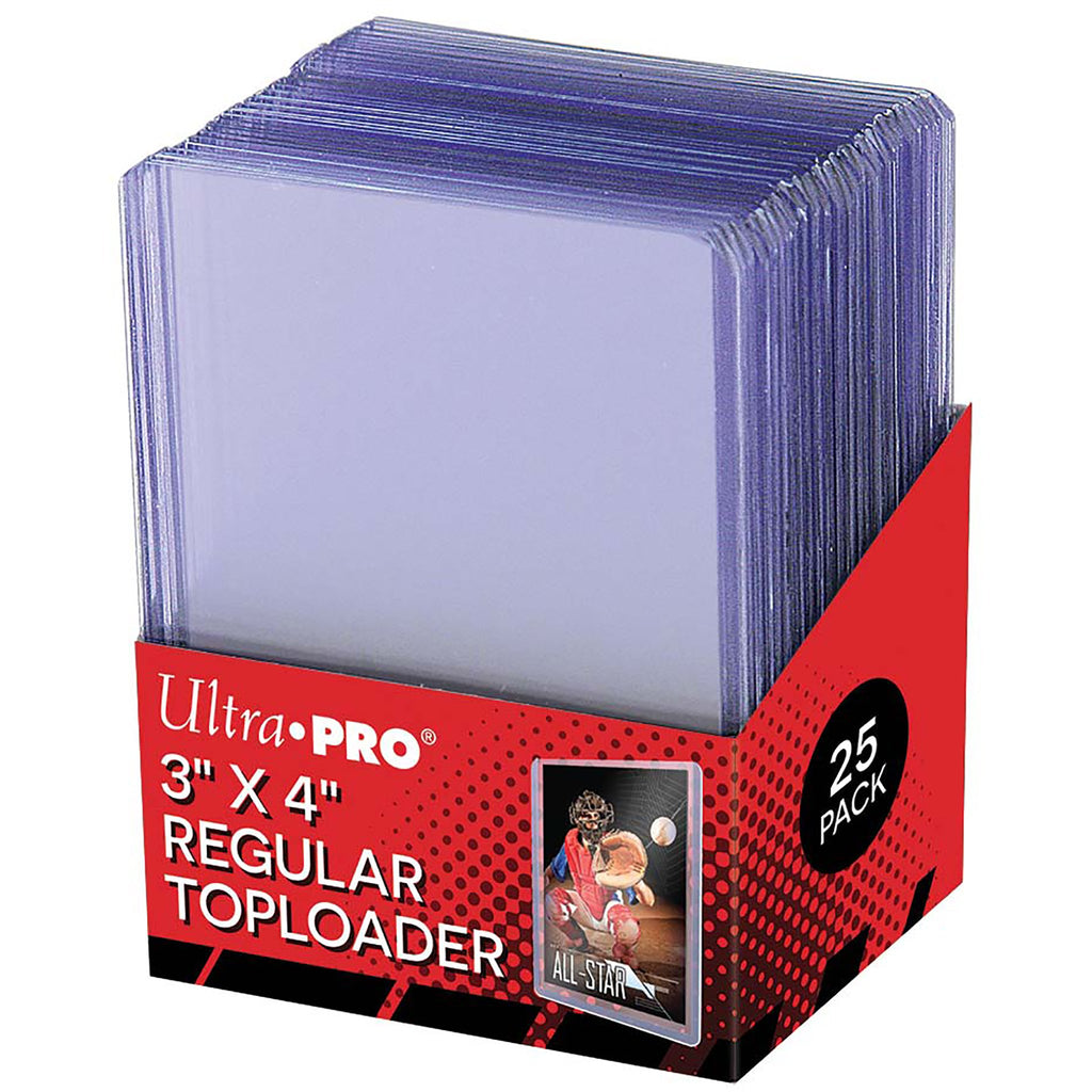 Ultra Pro 3" X 4" Clear Regular Toploader 25ct (75pt)