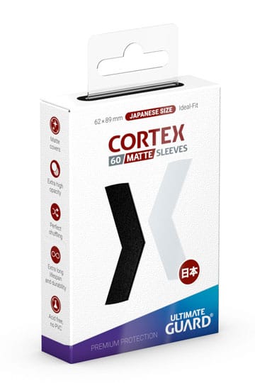 Ultimate Guard Cortex Sleeves Japanese Size Matte Black (60)