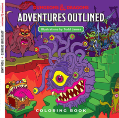 D&D Adventures Outlined 5th Edition Coloring Book Monster Manual