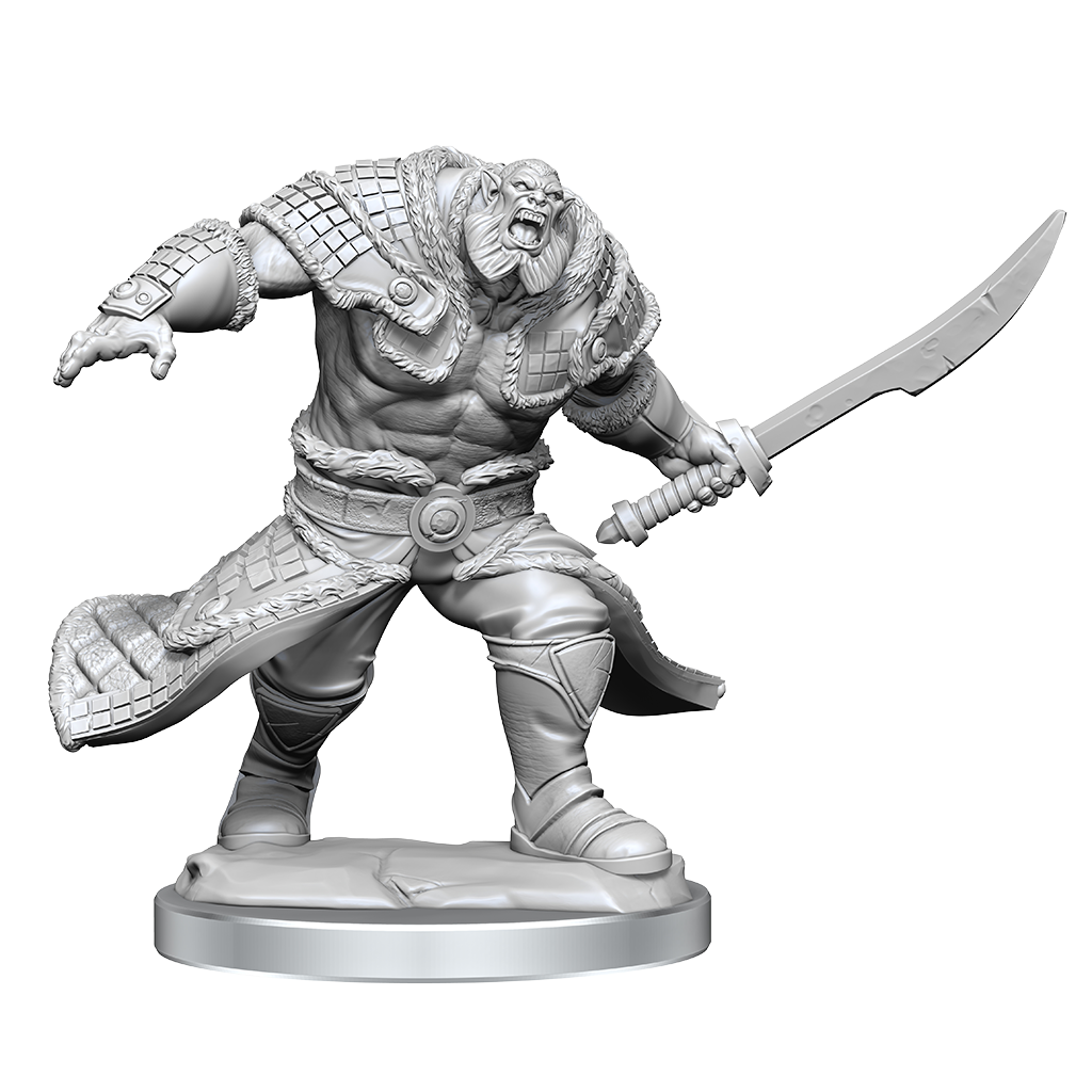 LC Magic the Gathering Unpainted Miniatures Zurgo Helmsmasher & Unyielding Krumar