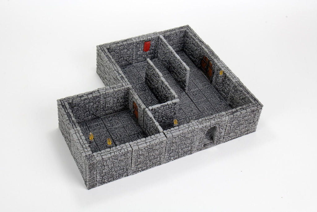 LC WarLock Tiles Dungeon Tiles II Full Height Stone Walls Expansion