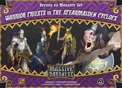 Massive Darkness Warrior Priests vs The Spearmaiden Cyclops Board Game