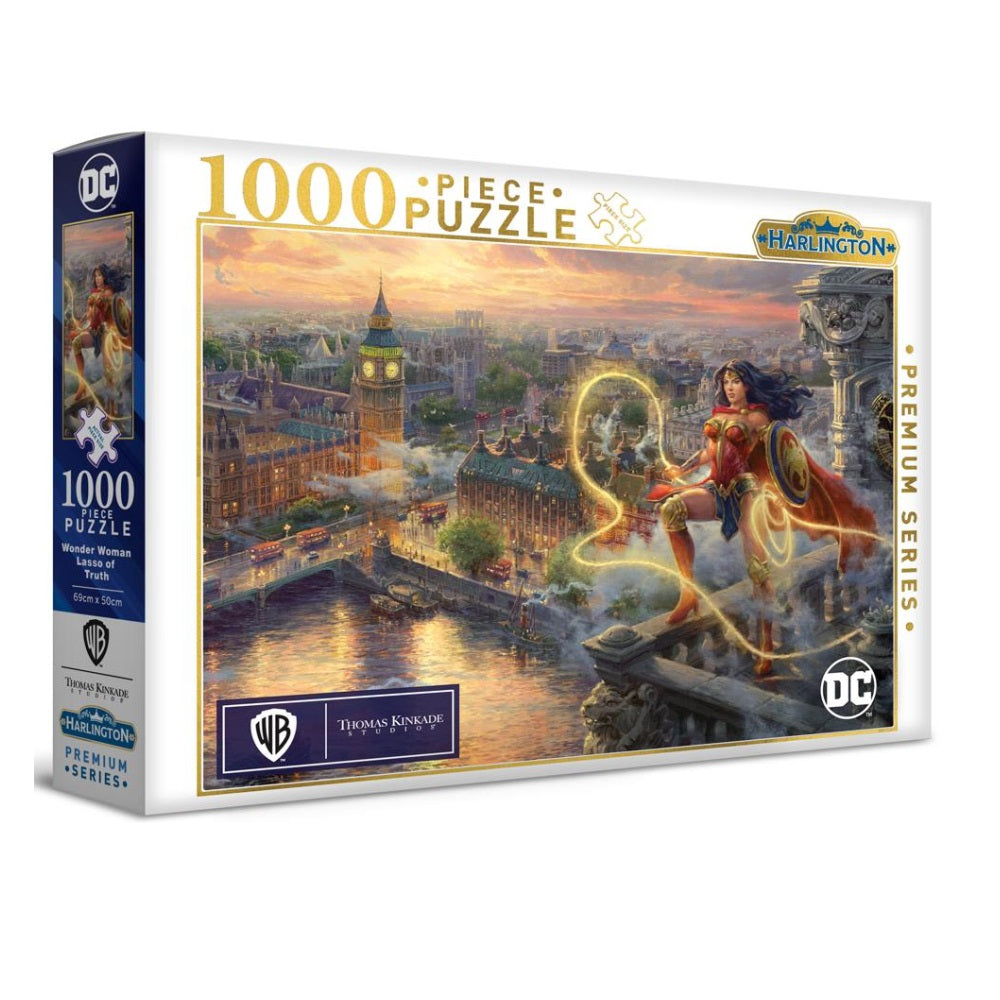 PREORDER Harlington Thomas Kinkade Puzzles - DC Comics - Wonder Woman - Lasso of Truth 1000pc