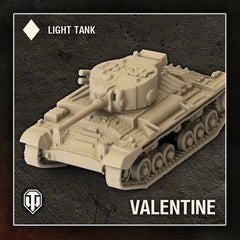 World of Tanks Miniatures Game Wave 1 Tank British (Valentine)