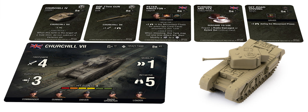 World of Tanks Miniatures Game Wave 5 British Churchill VII