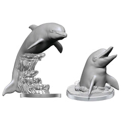 LC Wizkids Deepcuts Unpainted Miniatures Dolphins