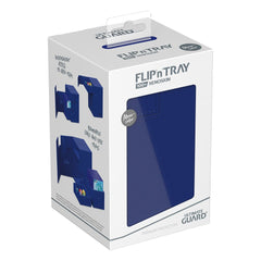 PREORDER Ultimate Guard Flip n Tray 100+ XenoSkin Monocolor Blue Deck Box